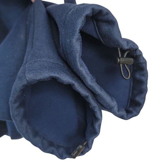 AND1 Mens Track Pants Blue Medium Cinch Fleece Pull On Drawstring Zip Pocket - Picture 5 of 11